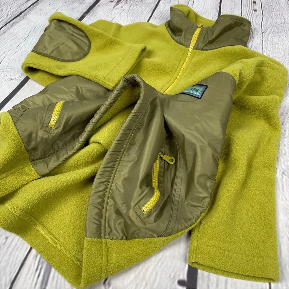 UNITED COLORS OF BENETTON kids wasabi green fleece sweater top, size S - Picture 7 of 14